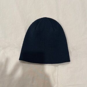 H&M navy blue beanie hat one size